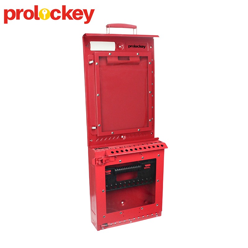 Loto Industrial Permit Control Station Gruppensicherheitsverriegelung Tagout Wandmontage-Gruppenschließkasten LK53 