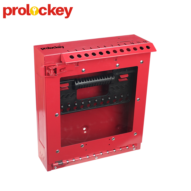 Loto Industrial Permit Control Station Gruppensicherheitsverriegelung Tagout Wandmontage-Gruppenschließkasten LK53 