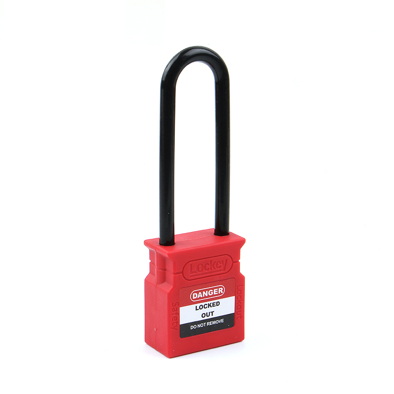 Lockout Tagout 76 mm langes Sicherheitsvorhängeschloss mit Kunststoffbügel CP76P