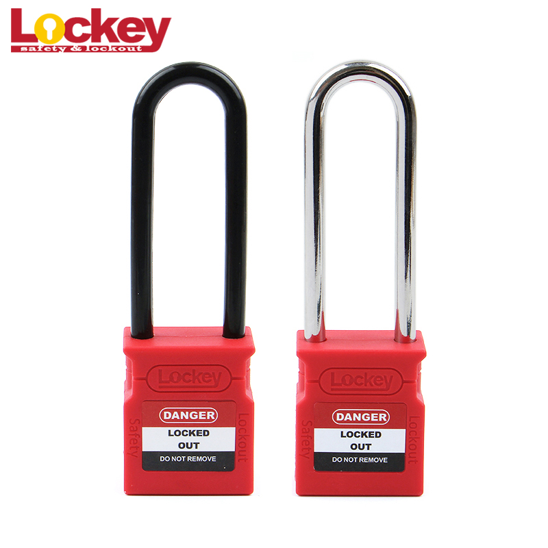 Lockout Tagout 76 mm langes Sicherheitsvorhängeschloss mit Kunststoffbügel CP76P