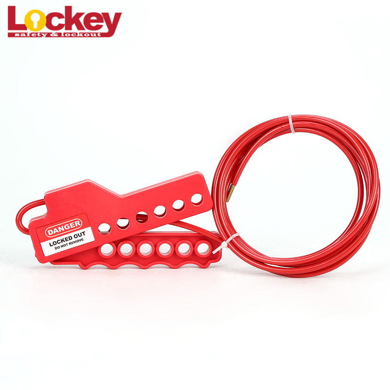 OEM Red Safety Loto Valve Economic Cable Lock Out Tag Out Lockout Device CB05