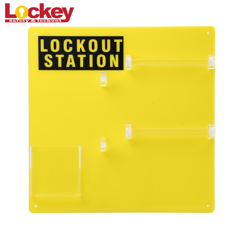 Acryl 10 Schlösser Loto Kombination Mini Vorhängeschloss Lockout Station Board LK12