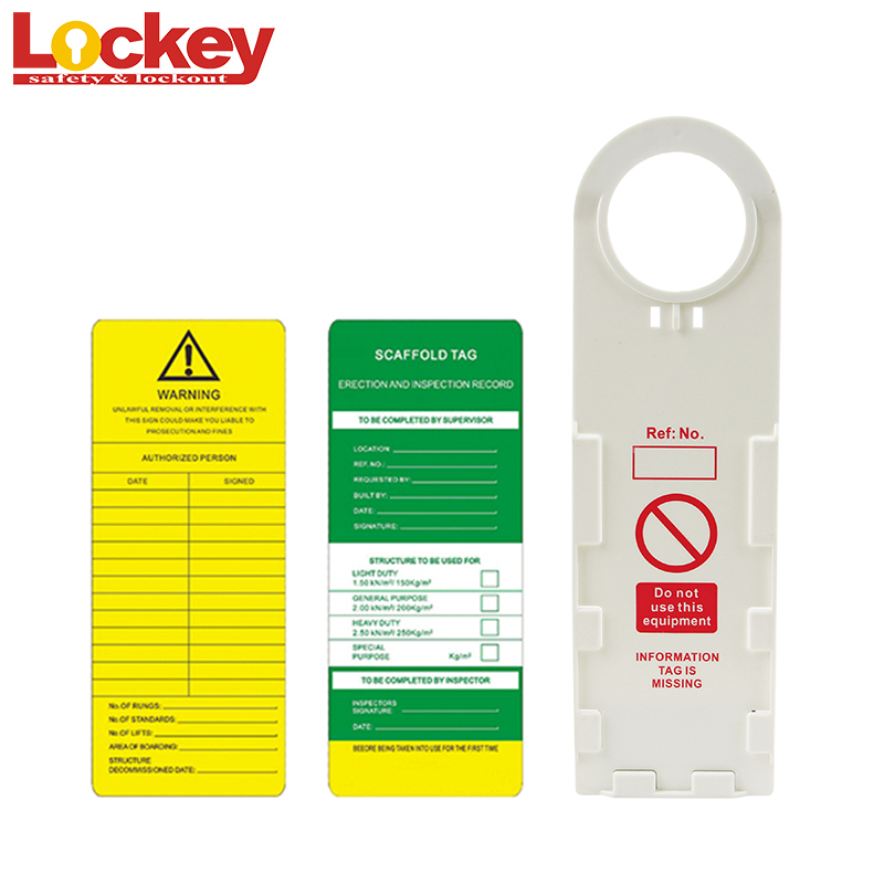 Benutzerdefinierte LOTO Lockout Tagout-Ausrüstung PVC-Gerüst-Sicherheitsetikettenschlösser Lockout-Etiketten SLT01