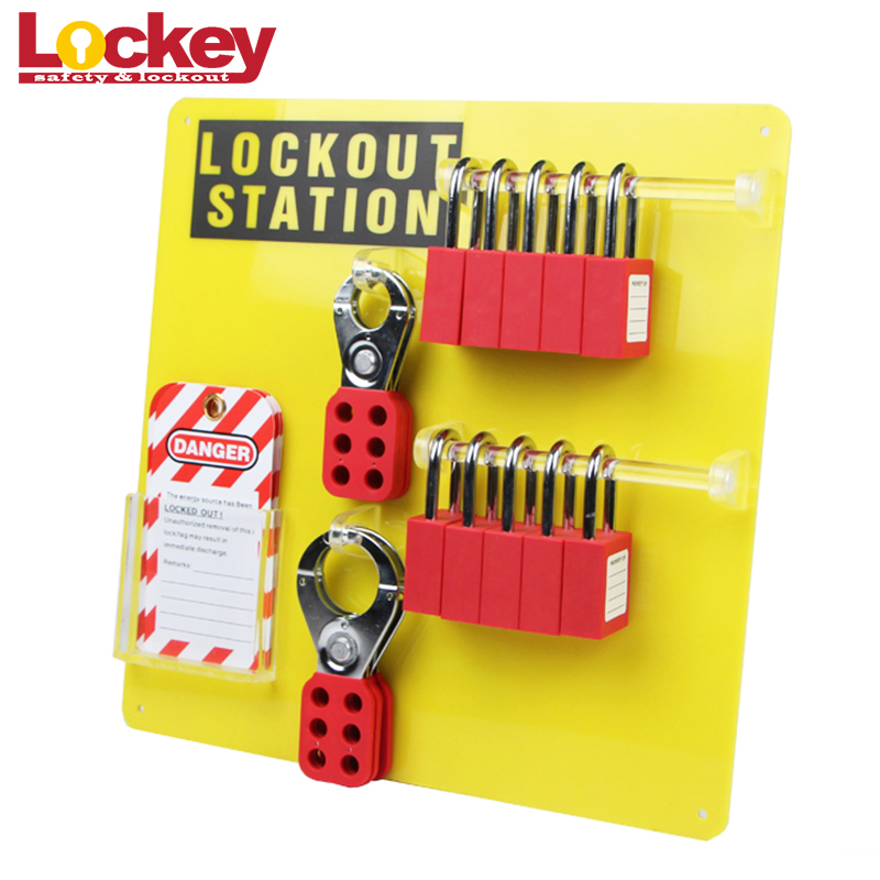 Acryl 10 Schlösser Loto Kombination Mini Vorhängeschloss Lockout Station Board LK12