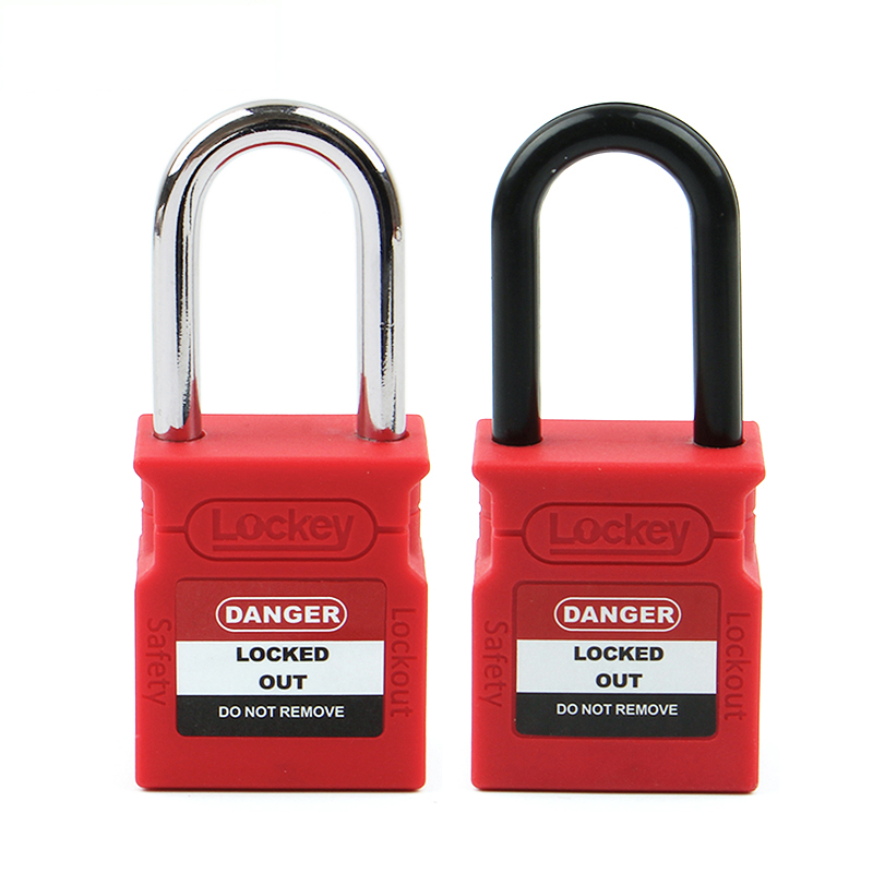 38 mm Bügel-Lockey-Stahl-Pad-Schloss, Sicherheits-Loto-Schloss, Lockout-Tagout-Vorhängeschloss CP38P