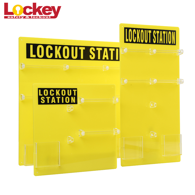 Acryl 10 Schlösser Loto Kombination Mini Vorhängeschloss Lockout Station Board LK12