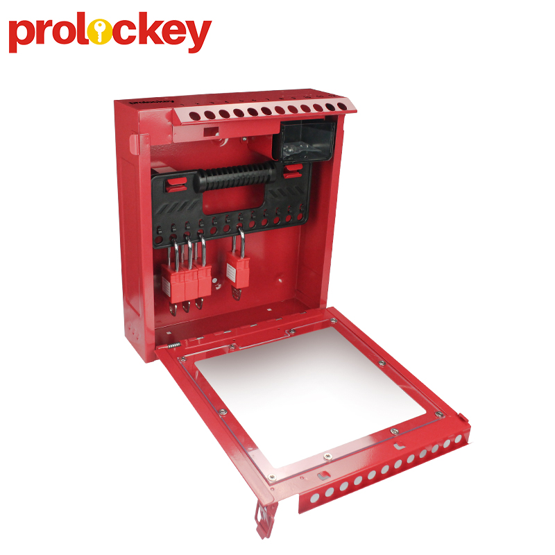 Loto Industrial Permit Control Station Gruppensicherheitsverriegelung Tagout Wandmontage-Gruppenschließkasten LK53 