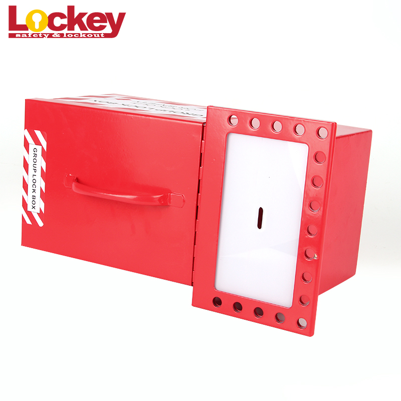 Tragbare Gruppenschloss-Stahl-Loto-Station-Box, Sicherheitsverriegelungs-Tagout-Box LK05